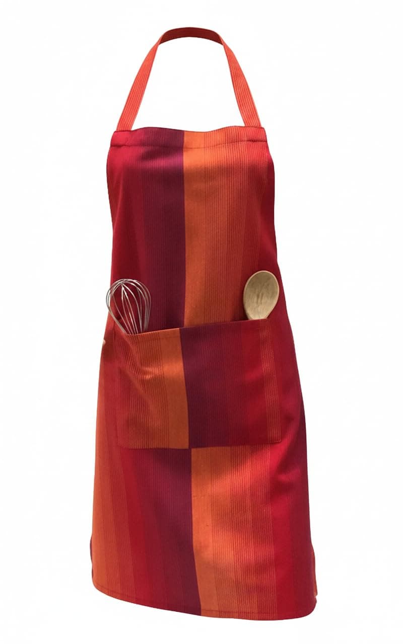 PIXEL HOME DECOR© New Cotton Kitchen Apron With Adjustable Neck Strap And Ties With Centre Pocket with Strong and durable Cotton (Pack of 1) (IY-3JBH-B76W)