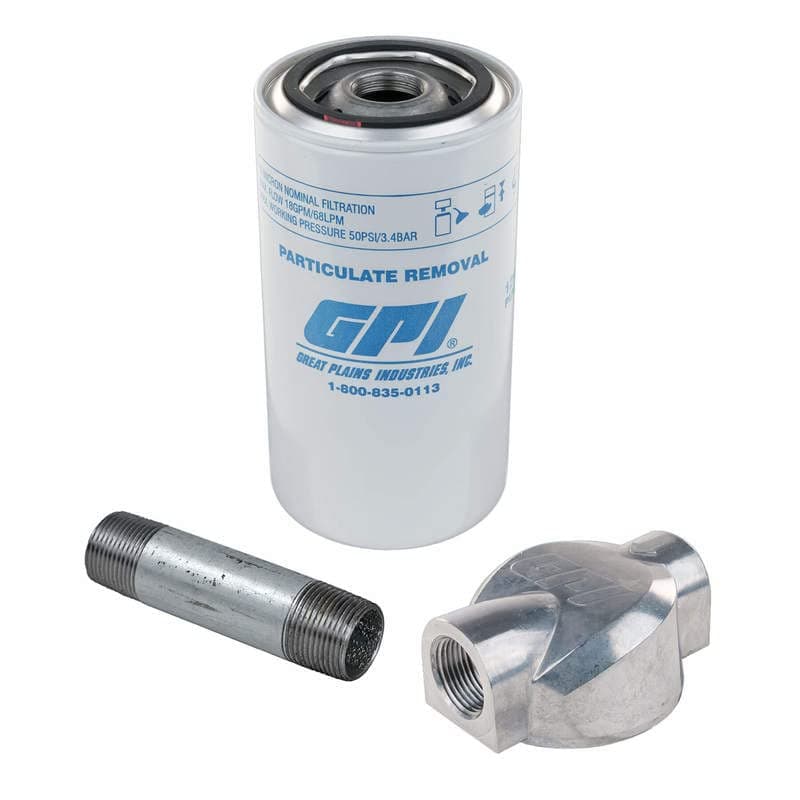 GPI18 GPM, 10 Micron Particulate Filter Kit with 3/4-inch NPT Aluminum Adapter (GPI Genuine Accessory 129500-06)