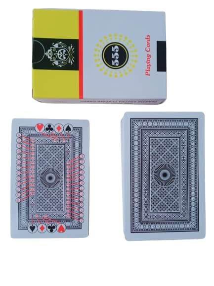 555 Marked Deck Cheating Playing Cards Paper Card Magic Black Non Plastic (For Teen)