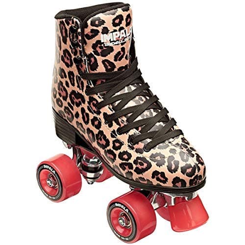 ImpalaSidewalk Womens Roller Skates - Leopard/Red - Size 8