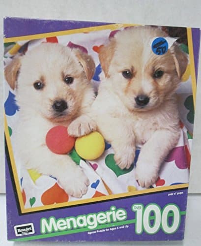 100pc. Menagerie Pair O' Pups Puzzle