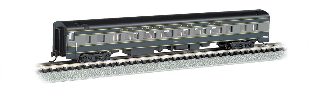 Bachmann Industries Smooth Side Coach B&O N-Scale Passenger Car, 85'