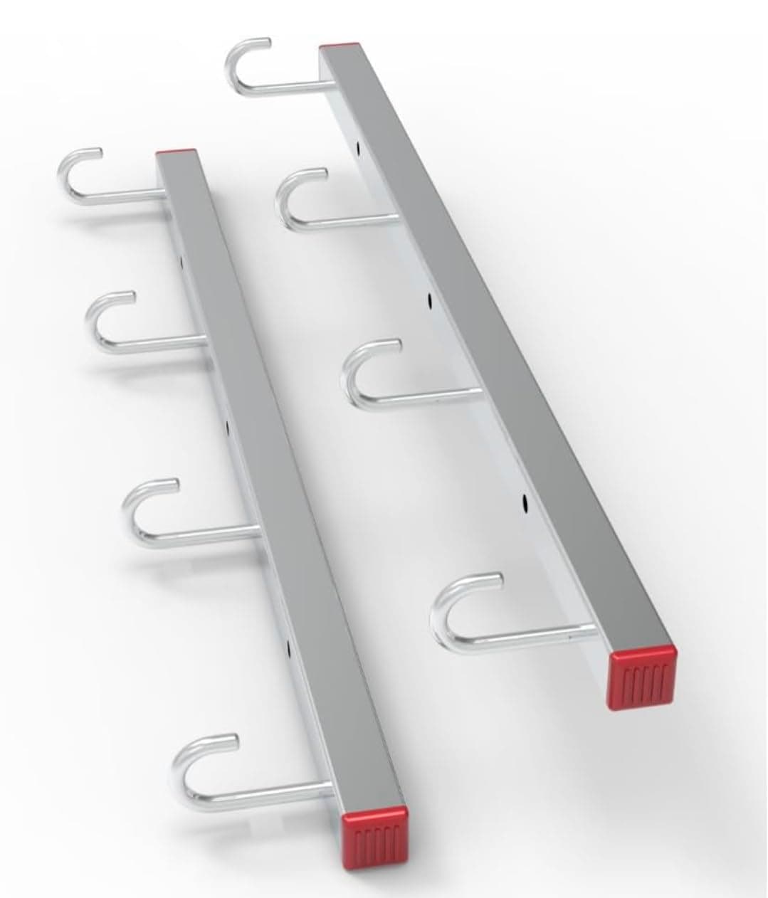 GLITZ Wall Mounted Wall Hooks for Rope, Cloth Drying Stand, Powder Coated Rust Free Metal Brackets for Clothesline