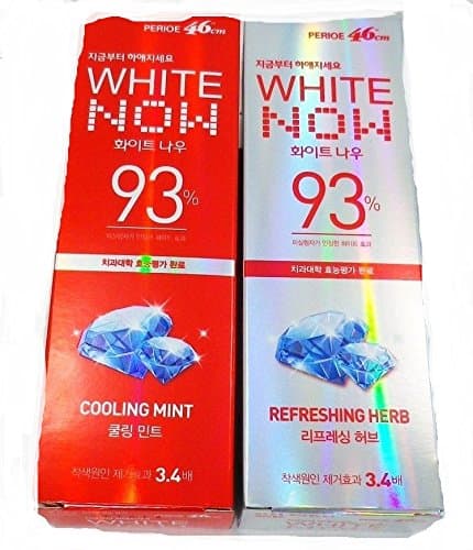 White Now Toothpaste Perioe 46cm Cooling Mint+Refreshing Herb 100g x 4