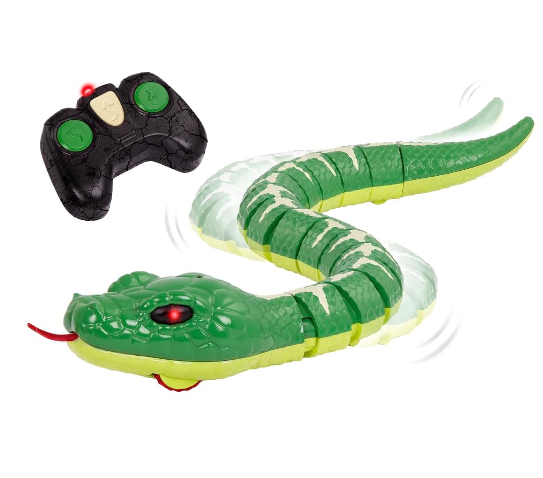 Terra by Battat – Remote Control Emerald Tree Boa Snake Toy, Realistic Moving Electronic Animal for Kids with Easy Operation, Fun Reptile Adventure, Includes Transmitter, Ages 6+ Years