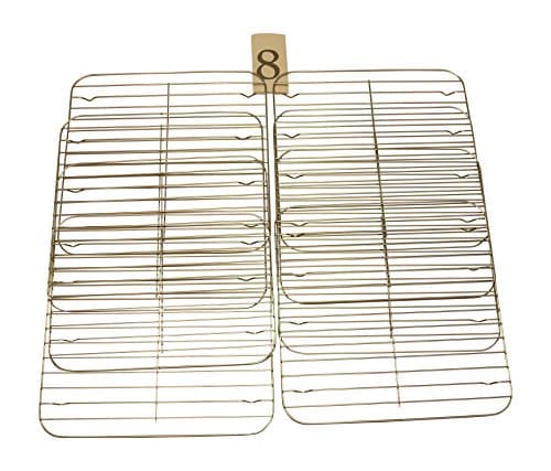 Nickannys Square Non-stick Wire Cooling Racks for Baking-10x10 Chrome Plated- Kitchen Trivets (8 pack)