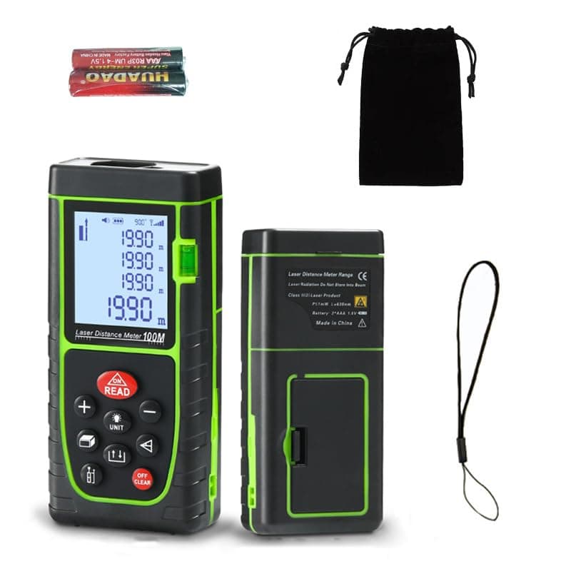 OQ40 Digital Laser Rangefinder 40M, Backlit LCD Display, Handheld Laser Electronic Ruler, Suitable for House, Indoor, Outdoor and More