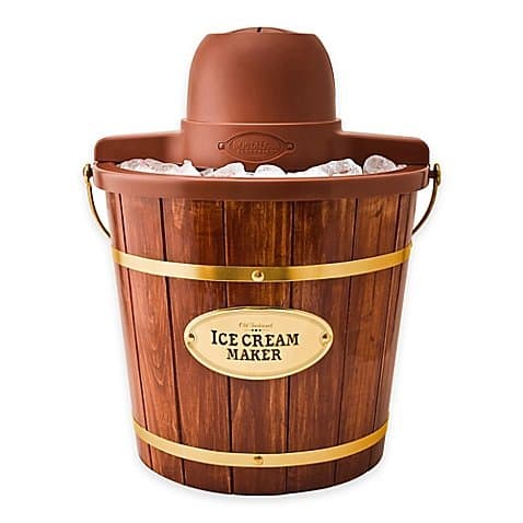 Nostalgia Electrics Old Fashioned Wood Ice Cream Maker