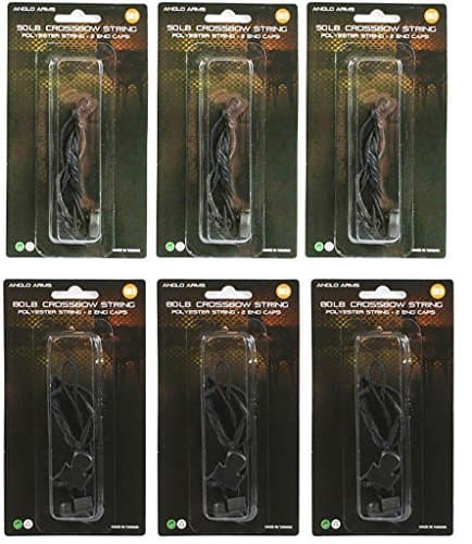3x Deluxe Crossbow Pistol Replacement String Bow for 50lb & 80lb With End Caps