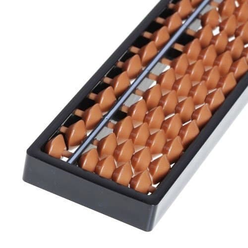Japanese Calculator Soroban 17-Digit Abacus for Office/ Visual Math Aid Learning