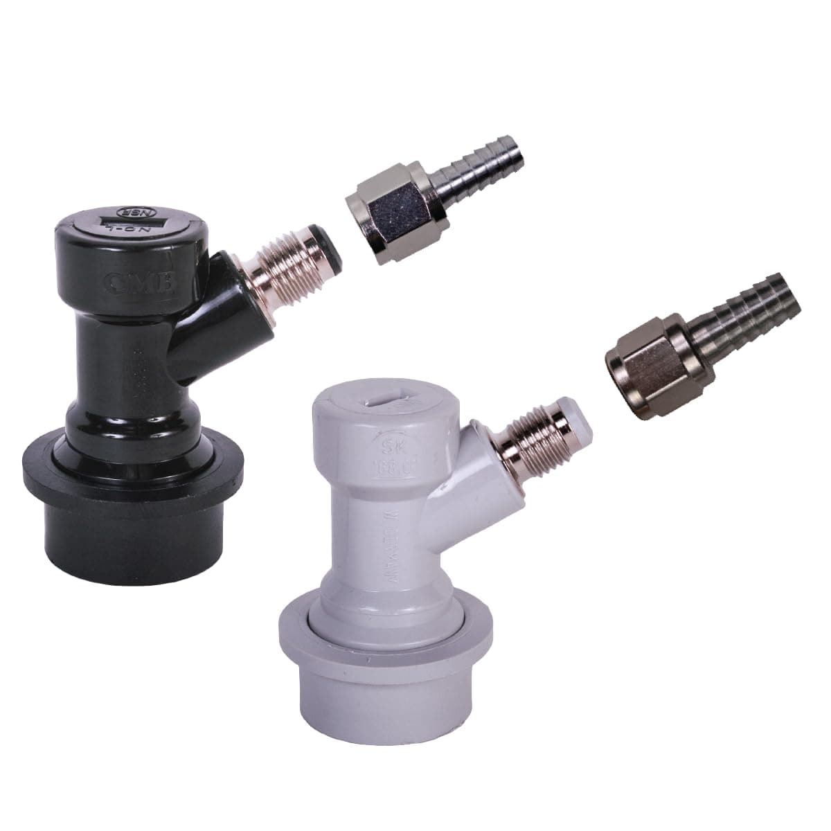 Ball Lock Disconnect Set, MFL, CM Becker 2-Swivel Nuts, 1-5/16 inch Gas, 1-1/4 inch Liquid