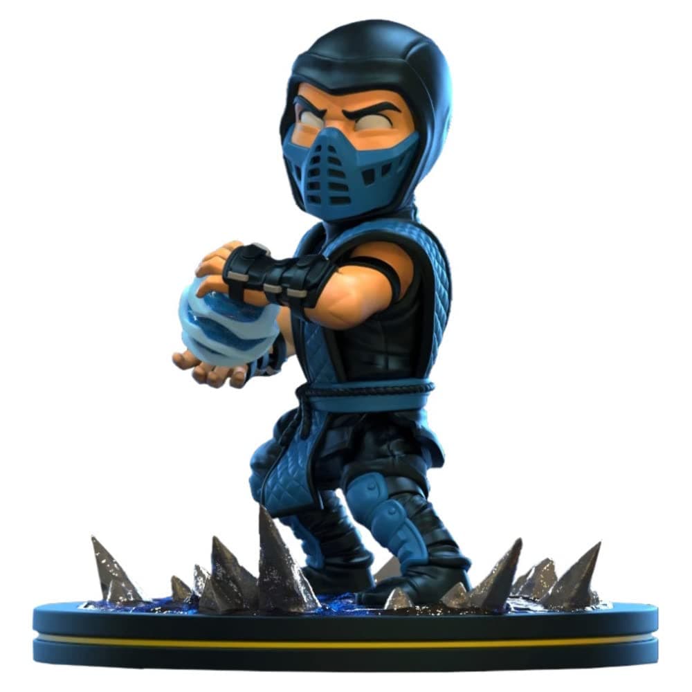 MORTAL KOMBAT Quantum Mechanix Sub-Zero Q-Fig Figure, Blue, One Size