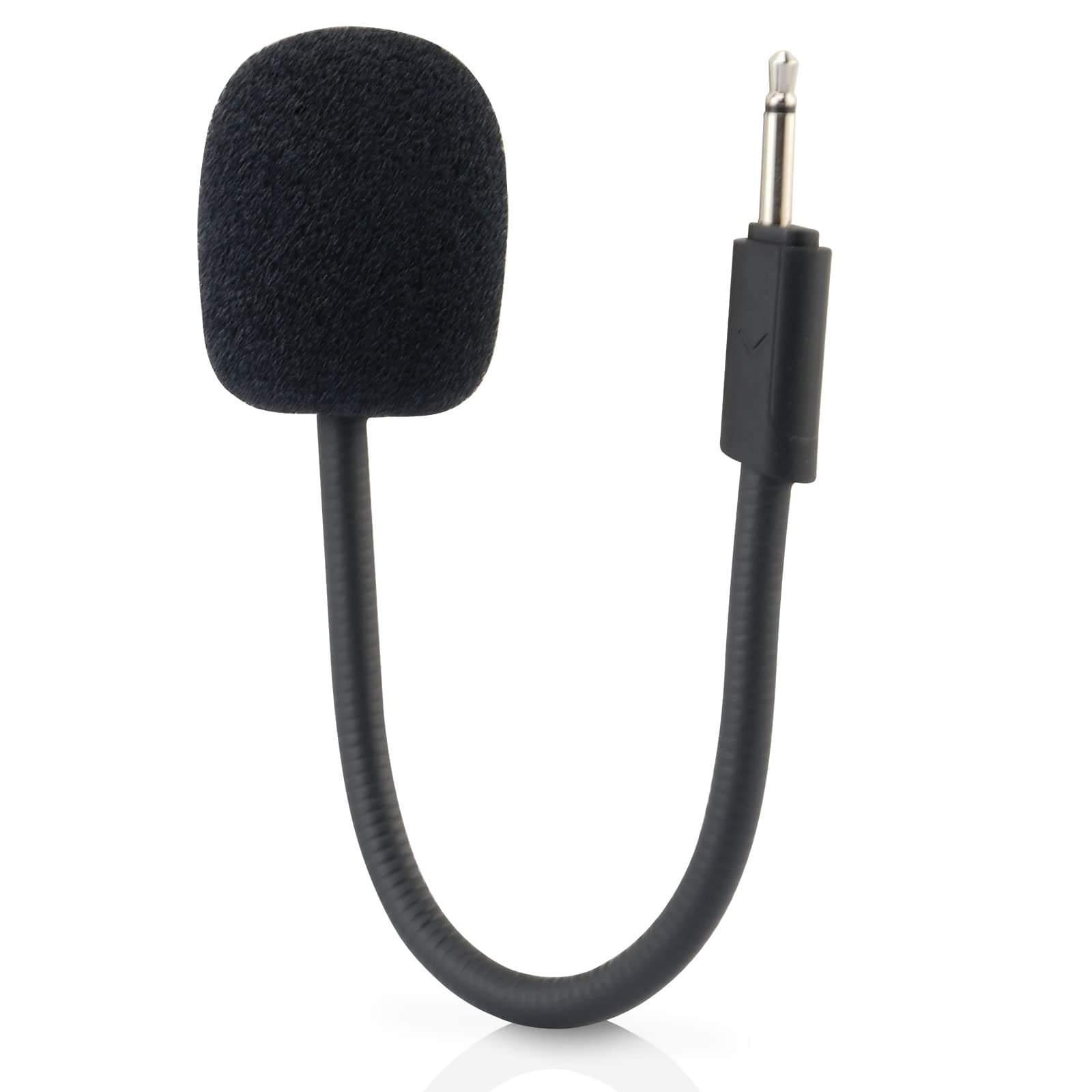 Mic Replacement for JBL Quantum 100/350 / 100P / 100X / 360P Gaming Headset 2.5mm Detachable Boom Microphone Piece with Foam