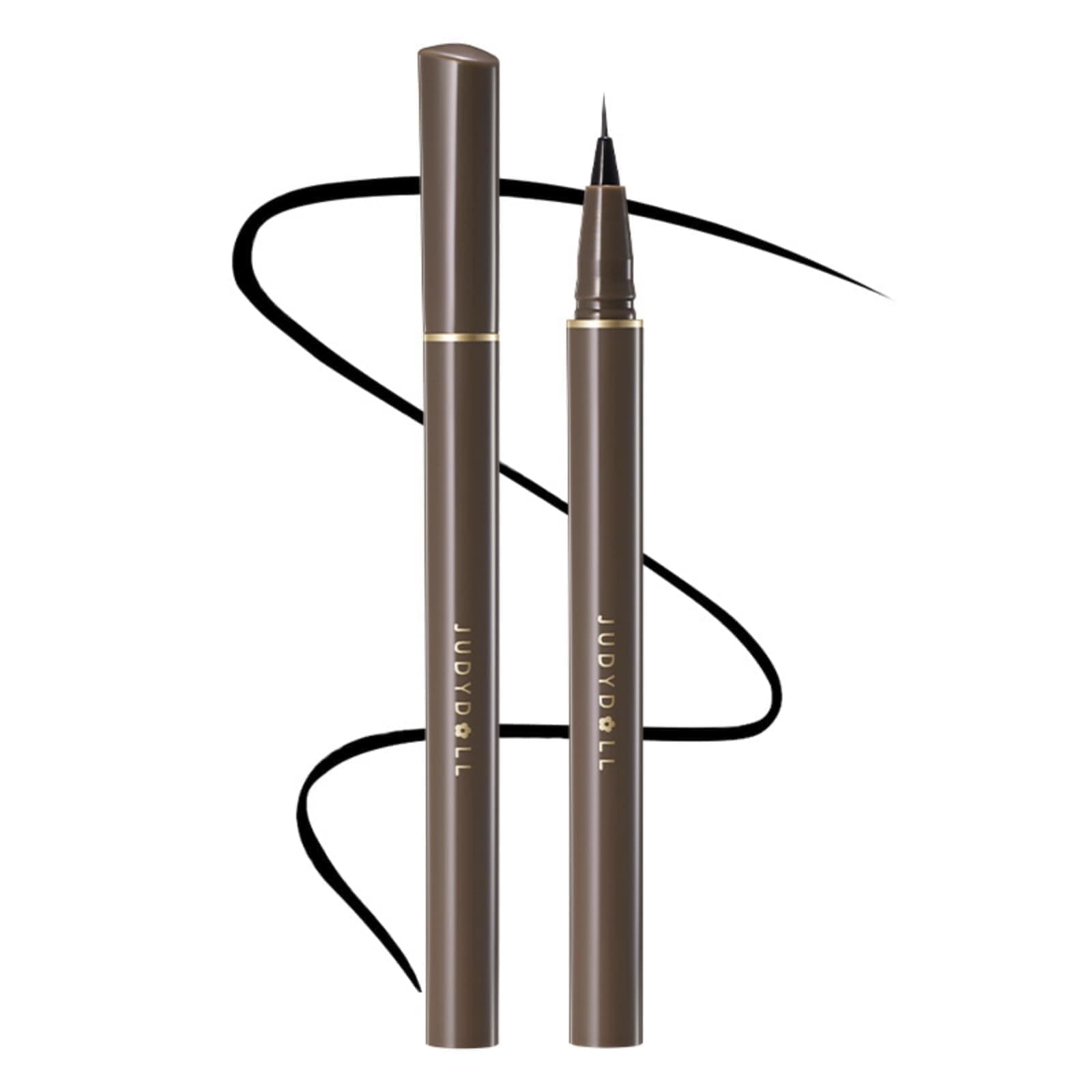 JUDYDOLL Ultra-Fine Liquid Eyeliner-Precision Tip for Wing Line, Smudge-Proof, Quick-Drying, Waterproof, Easy to Get Inner Corner Lined, Hooded Eyes-Friendly (#01 Black)