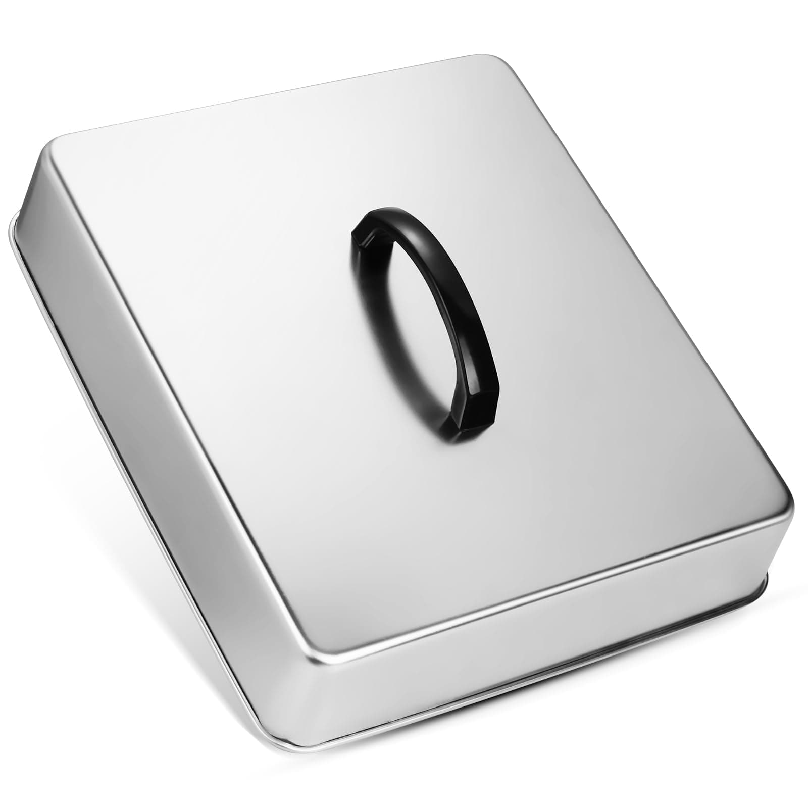 EWFEN Rectangular Basting Cover, Stainless Steel Cheese Melting Dome Steaming Cover Lid