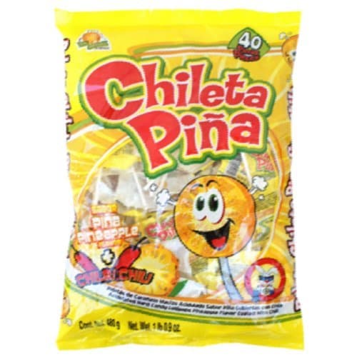 El Azteca Chileta Pi?a, 40-Count Candies (Pack of 6)