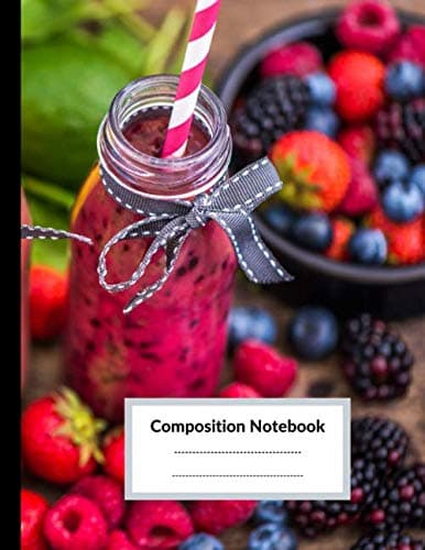 Composition Notebook: Wide Ruled Pretty Paper Notebook Journal : Fresh Fruit Wide Blank Lined Workbook For Boys Teens Kids Students Girls For Home ... Notes (Composition Notebook Fresh fruit)