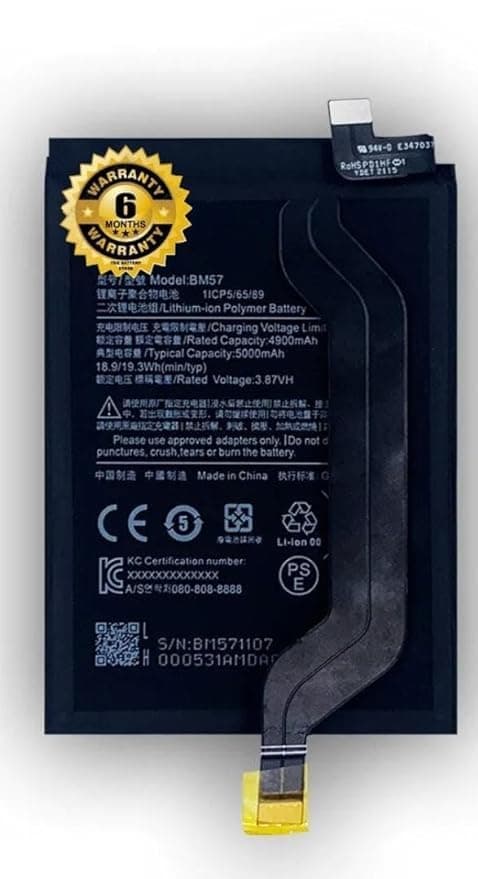 THE BATTERY STORE® Original BM57 Battery for Redmi Note 10 Pro/Poco X3 GT Battery with 6 Month Warranty****(NN14)