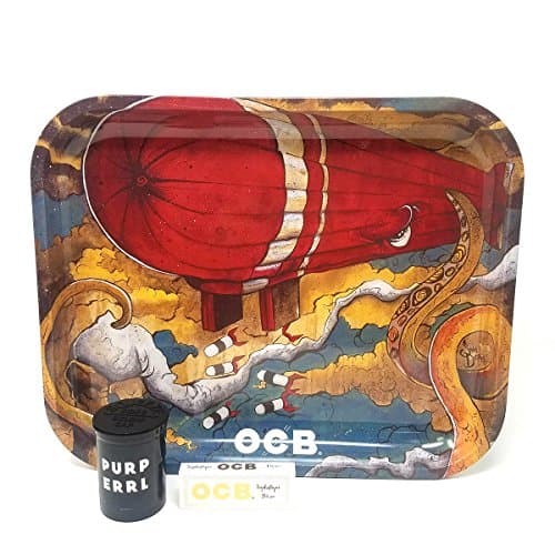 OCB Rolling Tray Large with OCB Sophistique Rolling Papers (Max Vs Octi)