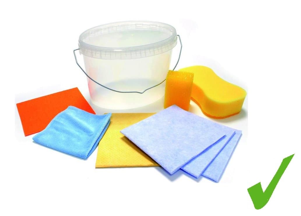 Practical Auto Car Care Cleaning Kit Cleaning Set 9-Piece Set Car Wash Bucket Accessories