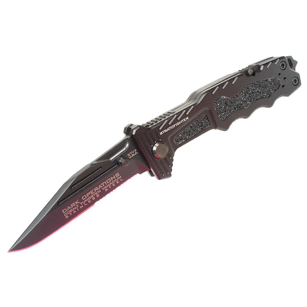 StratoFighter Tactical Fighting Folder (Black Titanium CarboNitride Finish)