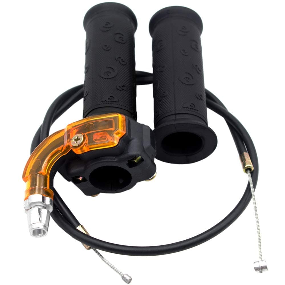 7/8" 22mm Twist Throttle Accelerator Grip and Throttle Cable for 47cc 49cc Dirt Bike Mini Bike Pit Bike ATV Quad Pocket