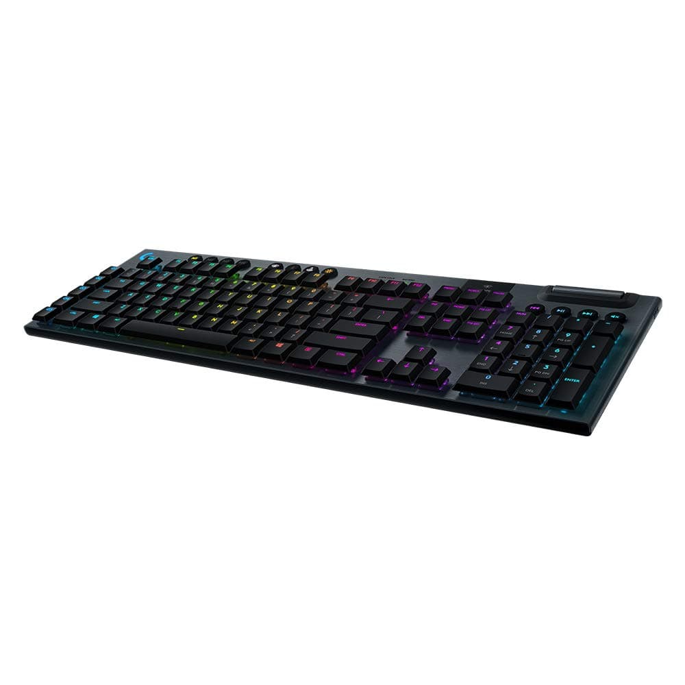Logitech G G915 Light Speed RF Wireless Bluetooth Black Keyboard Black - American English Layout