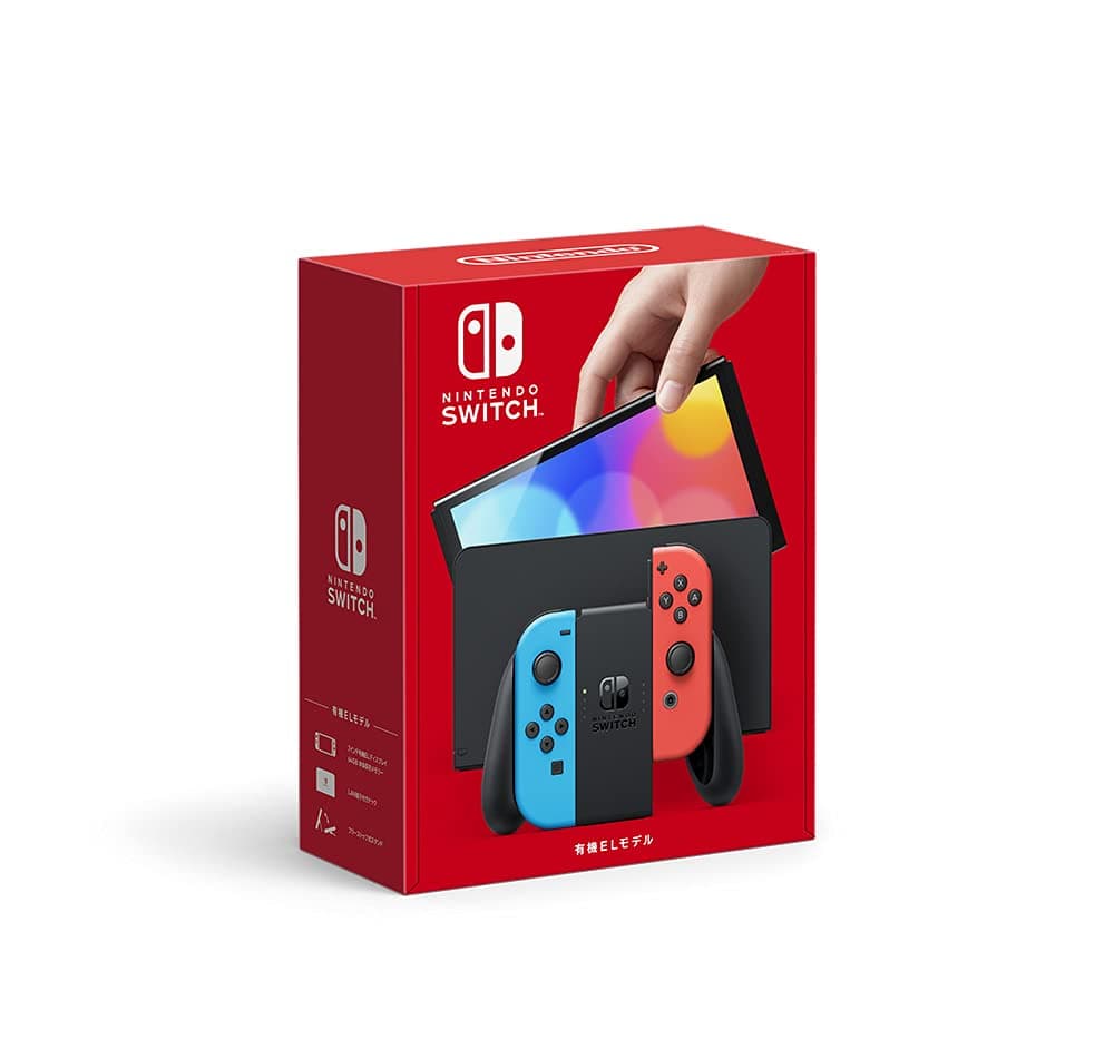 Nintendo Switch - OLED Model with Neon Red & Neon Blue Joy-Con Region-Free