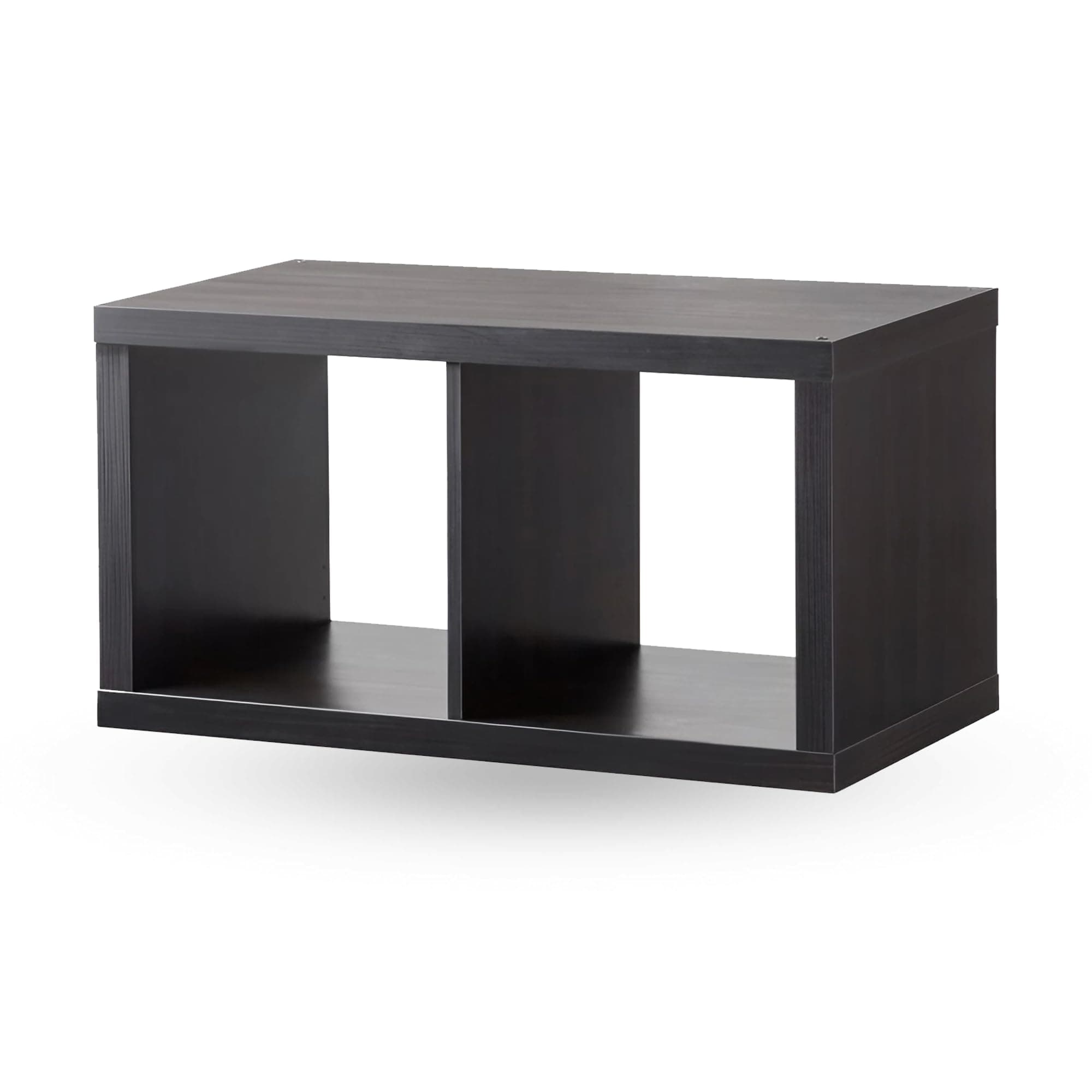 MAC KALLAX Storage Display Shelving Drawer Unit Shelf Insert Box Bookcase Rack Bedroom Hallway Living Room Shelf Storage Corner(Black - Brown 77x42)