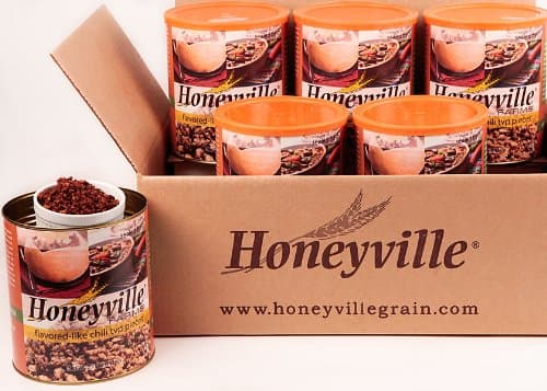 Chili Flavored Vegetable Protein - 6 Can Case - 15 Lbs