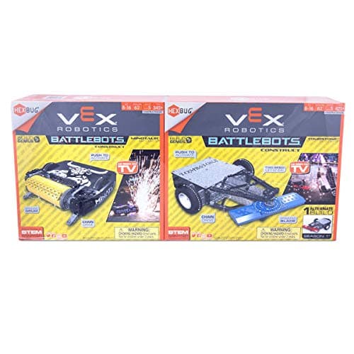 VEX Robotics STEM Construct Tombstone and Minotaur Battlebots Pack, Highly Realistic and Miniaturized Version of The Real Fan Favorite Battlebots