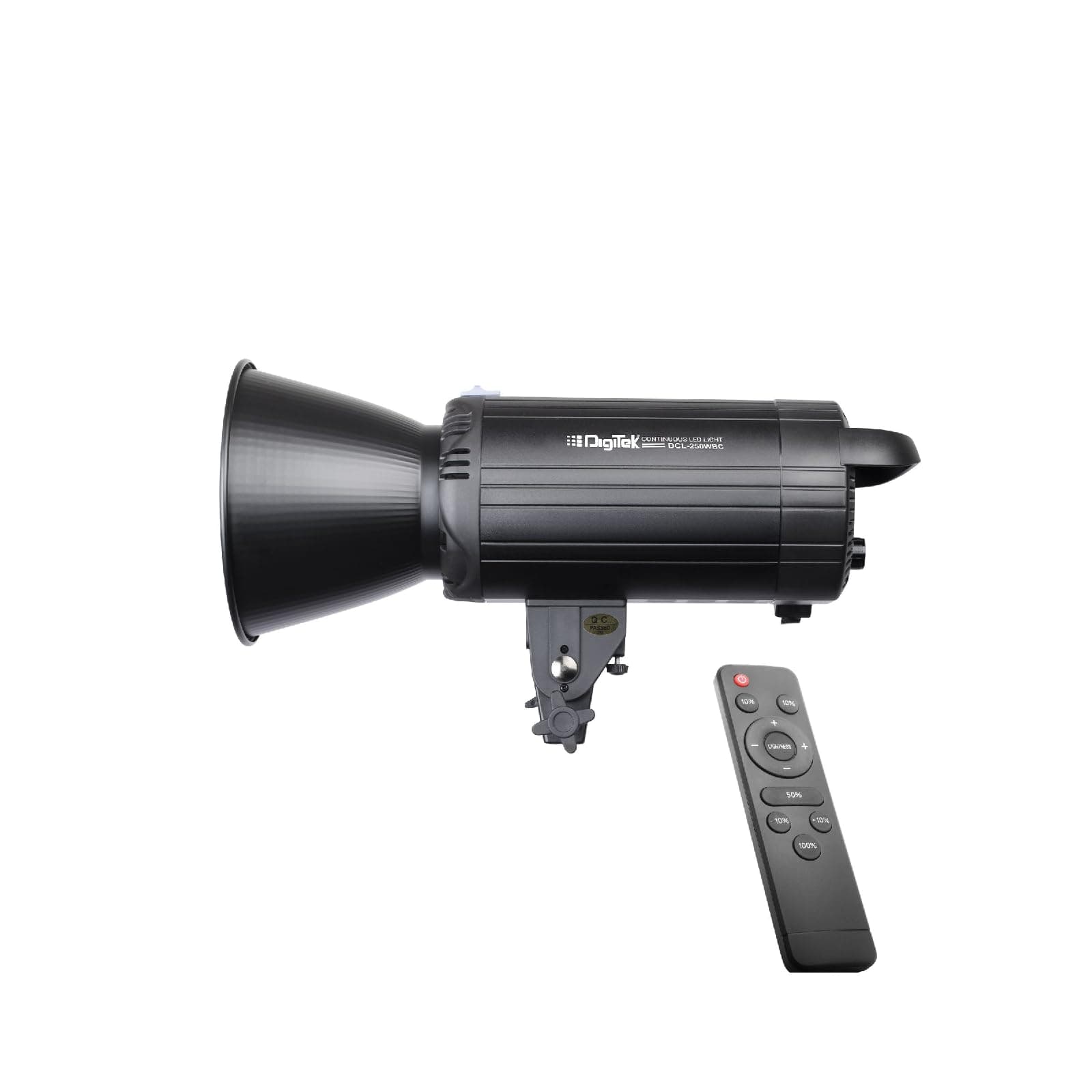 Digitek Lite DCL-250 WBC Combo 250W Bi Color Continuous LED Video Light with 18CM Reflector & Infrared Remote, AC Power- 3000K-6500K Color Temp Control, 95 CRI, 22500 Lumen, Ideal for Shooting