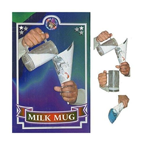 magic milk mug pitcher plastic glass cup vanishing liquid stage magician- Multi color