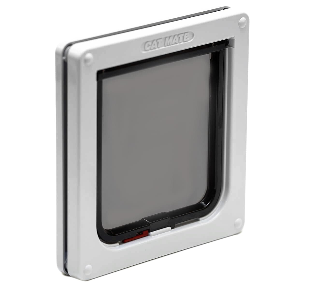 Cat Mate 2-Way-Locking Cat Flap (304) - Secure Lockable Door for Small to Medium Sized Cats, Easy to Install and Use, for Screen, UPVC and Wood, White