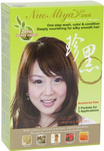 Nuo Miya Natural Coloring Shampoo: Light Brown