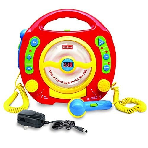 Kidzlane CD Player Karaoke Machine with Anti-skip Protection