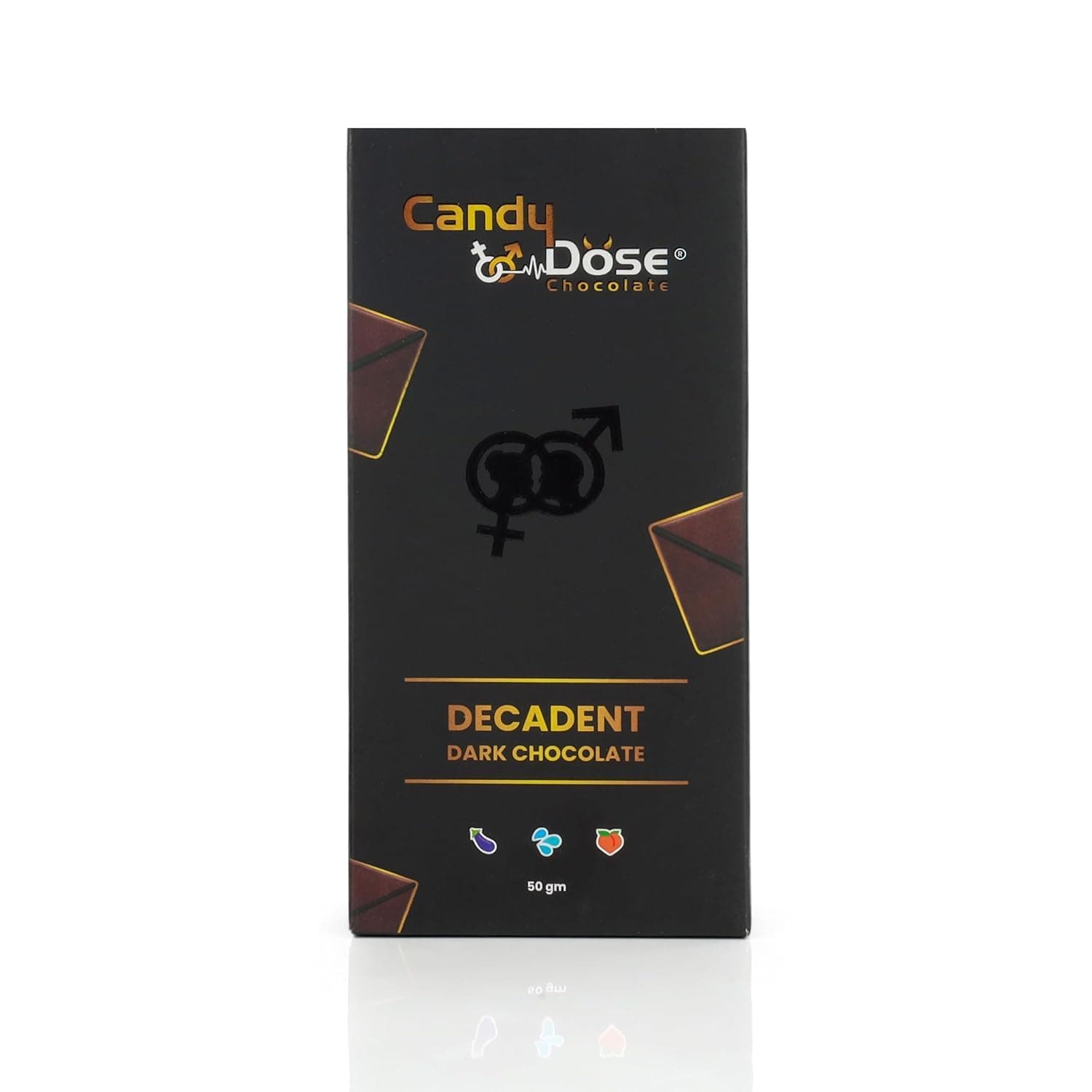 Candy Dose Chocolate Dark for Uplifting Mood Uplifting for Couples and Singles (1 Pack of 50gm (1 pack) Luxurious Flavour Chocolate Ideal For Men & Women, Vegetarian And Gluten-Free Delights