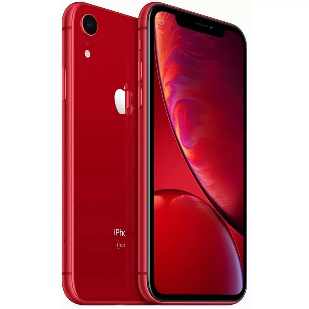 Apple iPhone XR, US Version, 64GB, Red - Unlocked (Renewed)