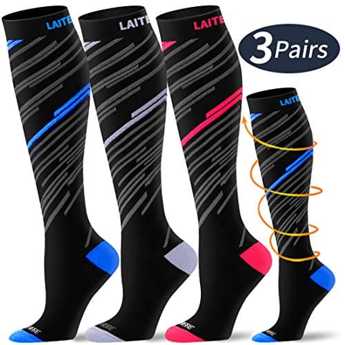 Compression Socks - Compression Sock Women & Men - Best Running, Athletic Sports, Crossfit, Flight Travel