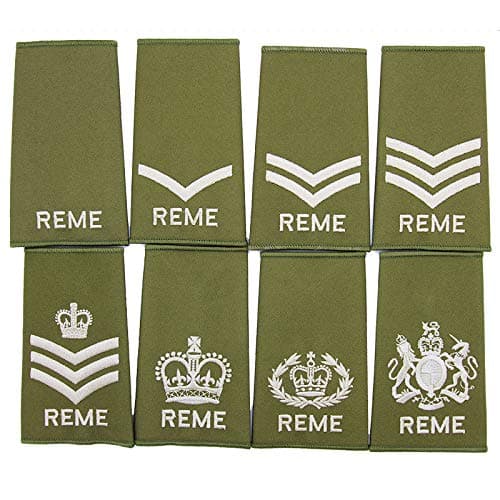 Official IssueREME OD PCS Rank Slides CFN