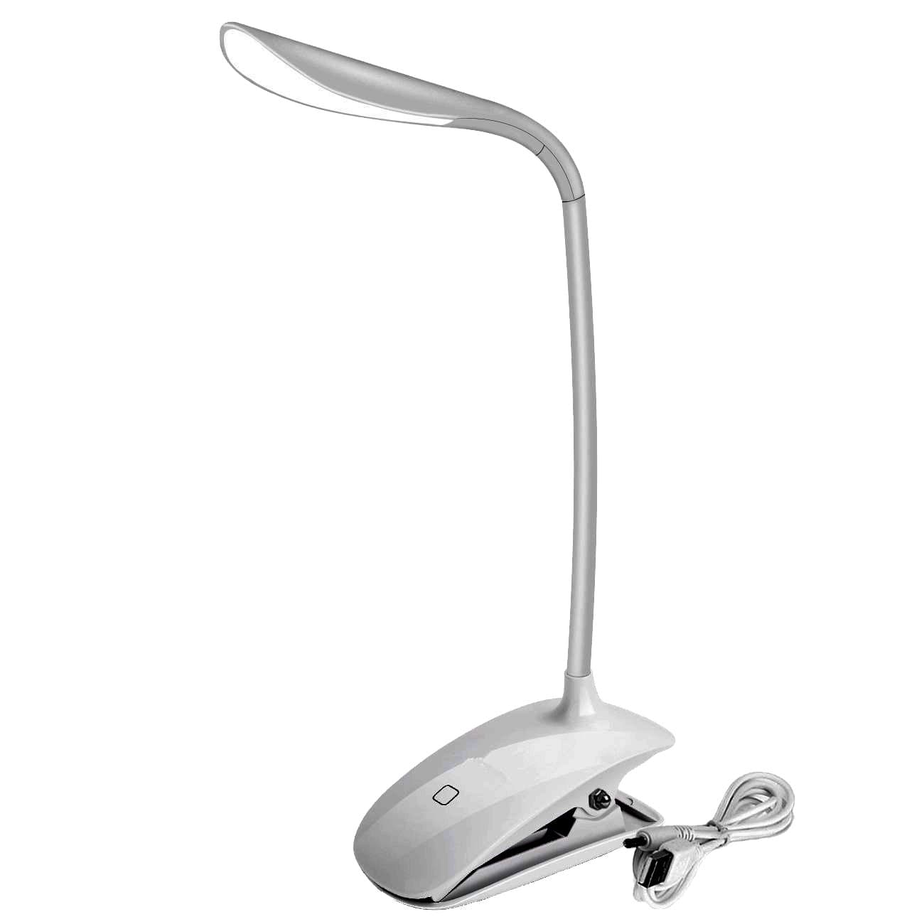 Clip on Lamp, BLAN Rechargeable Led Reading Lamp, Computer Keyboard Illumination with USB Cord and Charger,3 Level Brightness, Touch Control