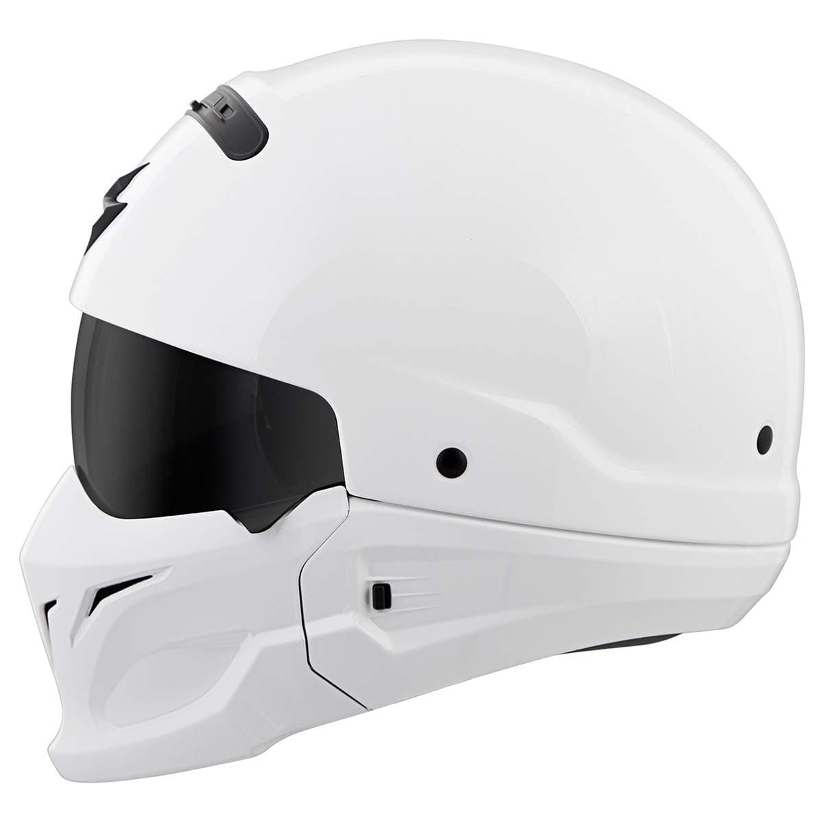 ScorpionEXO Covert Open Face Half Shell 3/4 Mode Motorcycle Helmet Dot Approved Solid Adult Unisex (Gloss White - X-Small)