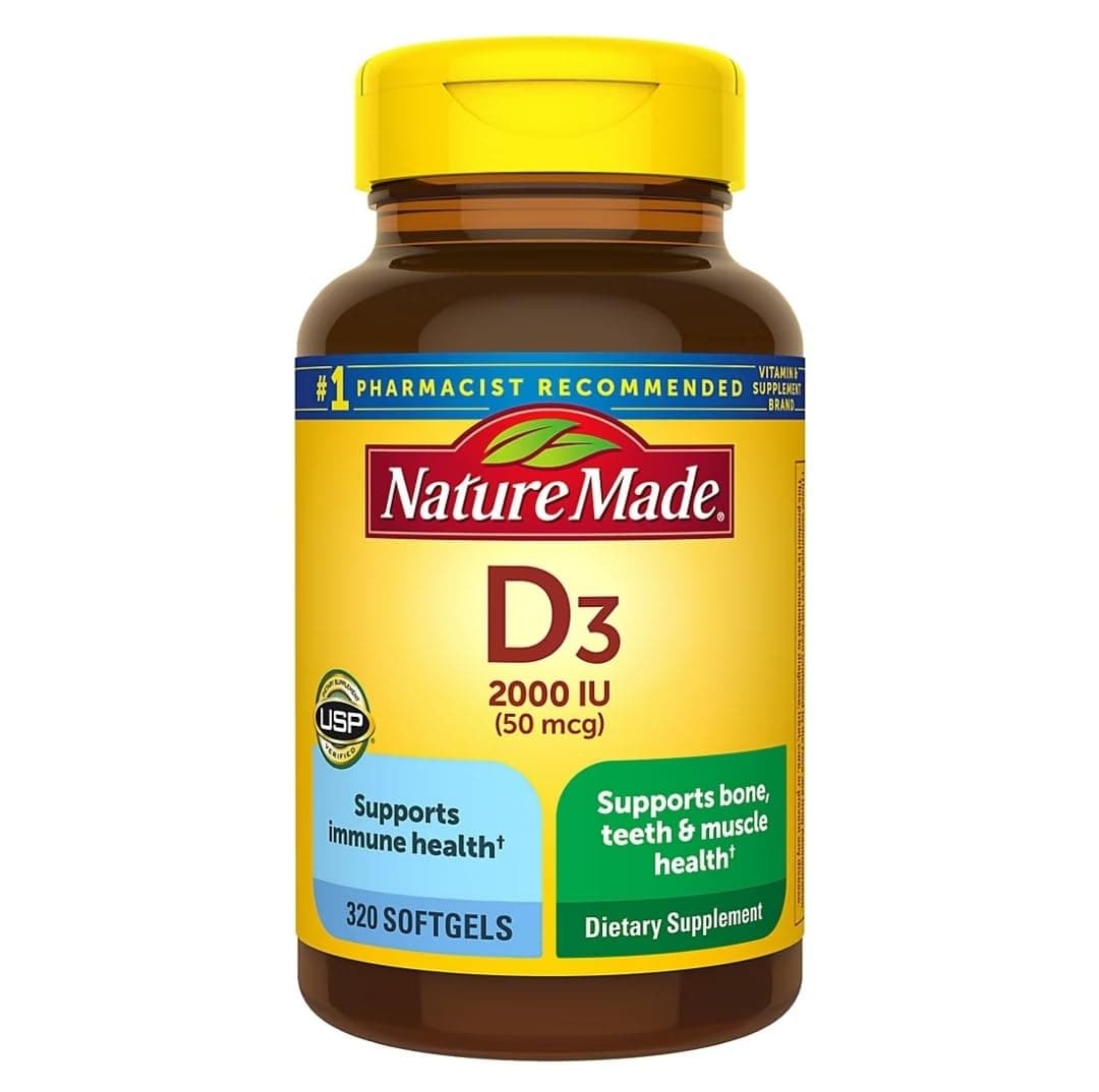 Vitamin D3 2000Iu 320 Ct. Soft Gels (Packaging May Vary)