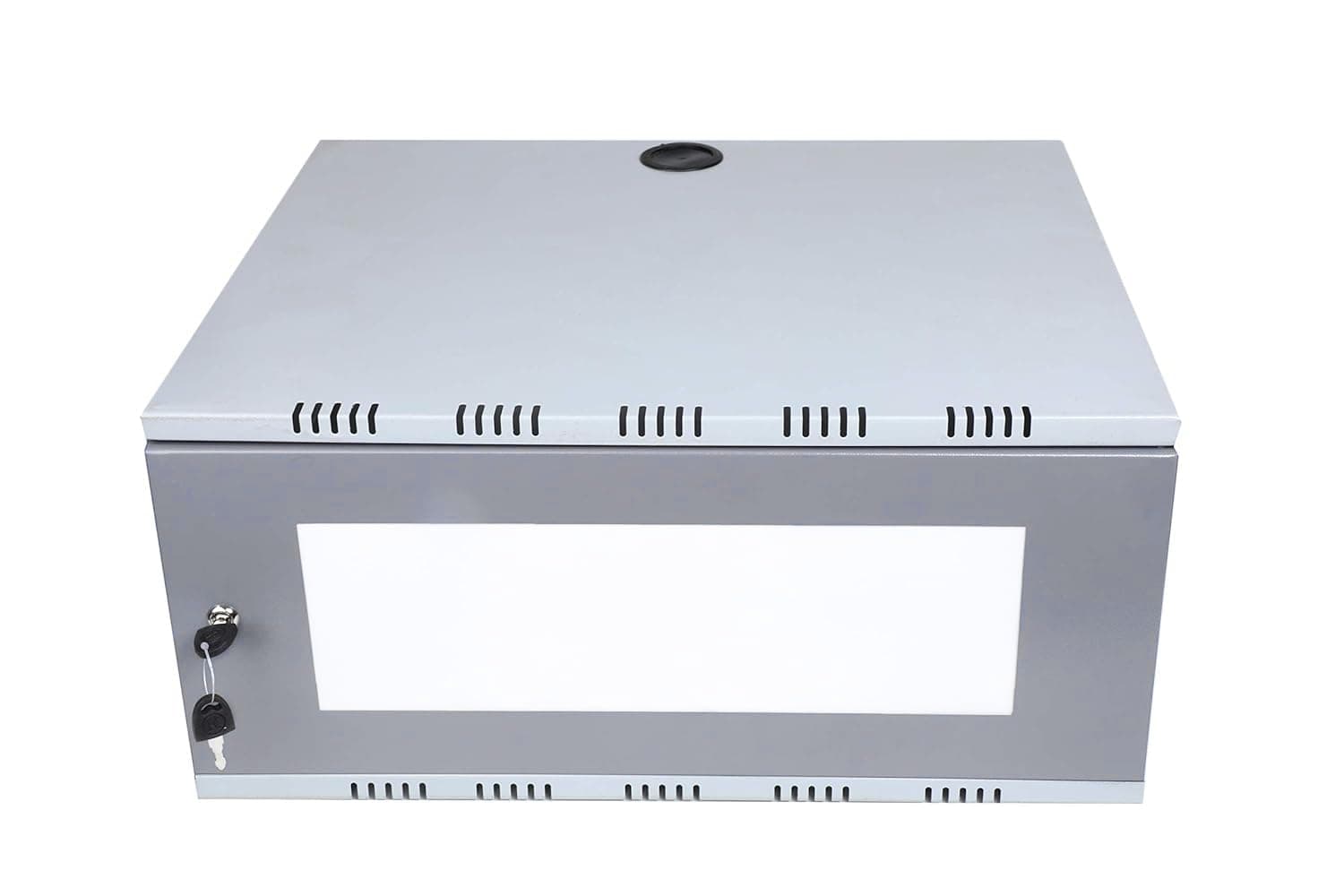 ELECTRA ZONE 2U DVR Rack, Wall Mount CCTV/DVR Cabinet Box with Lock, Network Rack, Iron Wall Shelf, HDD Compatible, IP Connectivity
