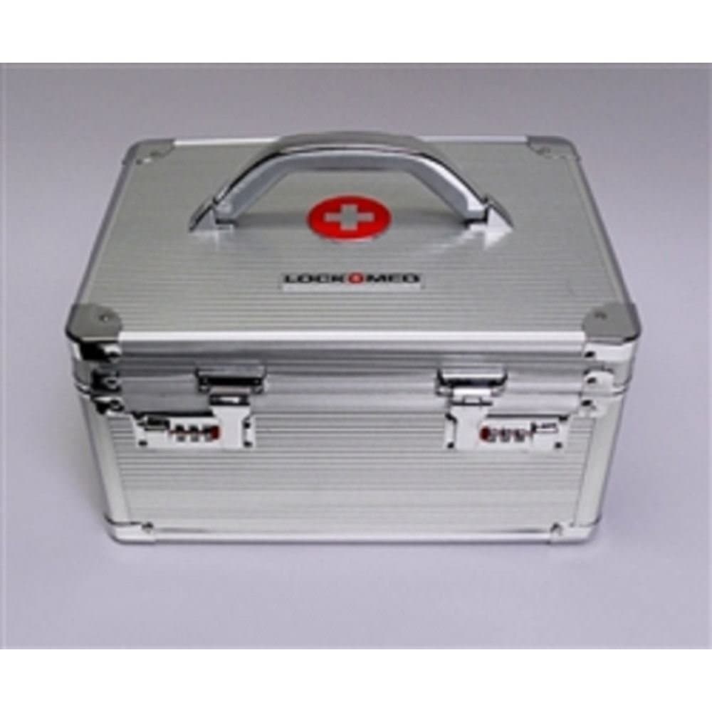 Medication Combination Lock Box, Large, Grey