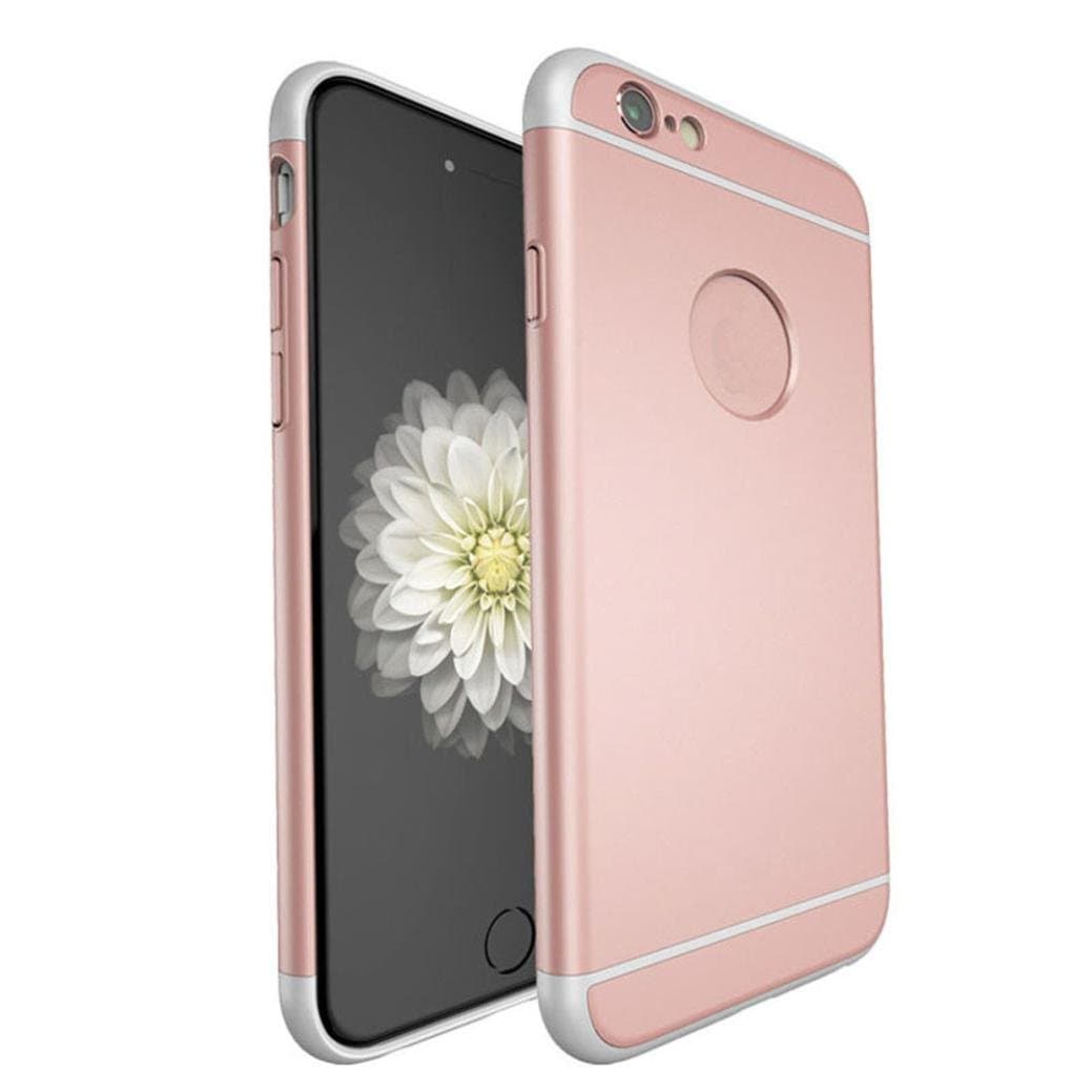 Shockproof Case，ABC For iPhone 6/6S Plus Luxury Ultra-thin Armor Back Case (Rose Gold)