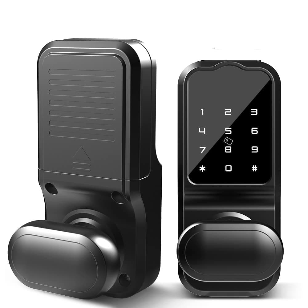 Keyless Entry Door Lock - Smart Deadbolt Lock with Bluetooth App, Electronic Keypad, IC Card, Spare Keys, Security Waterproof Smart Lock Easy Install USB Ideal for Home Use, Apartment, Hotel,Office