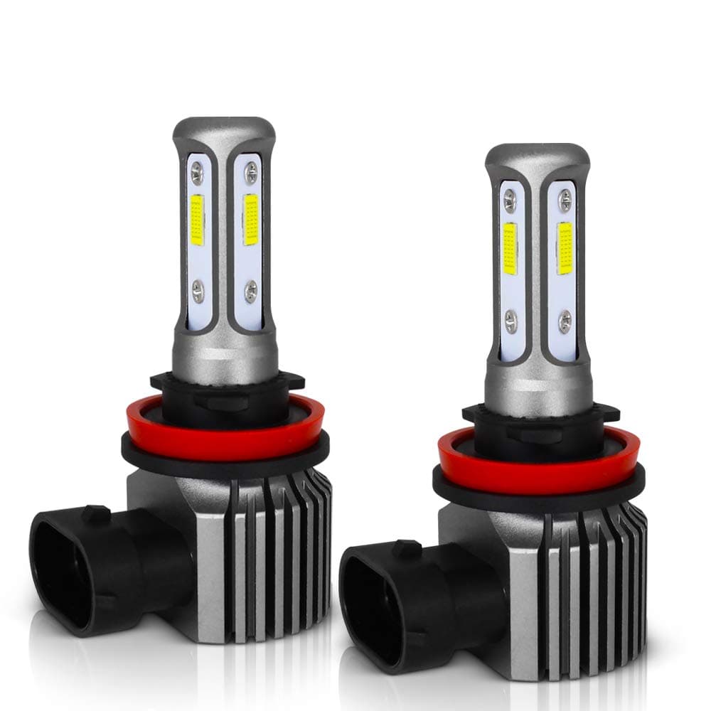 MAXGTRS H8 LED Fog Light Three-sided 3570 CSP-Chips LED Fog Bulb - 360 Degree 6000K Xenon White Extremely Bright LED Fog Lamp
