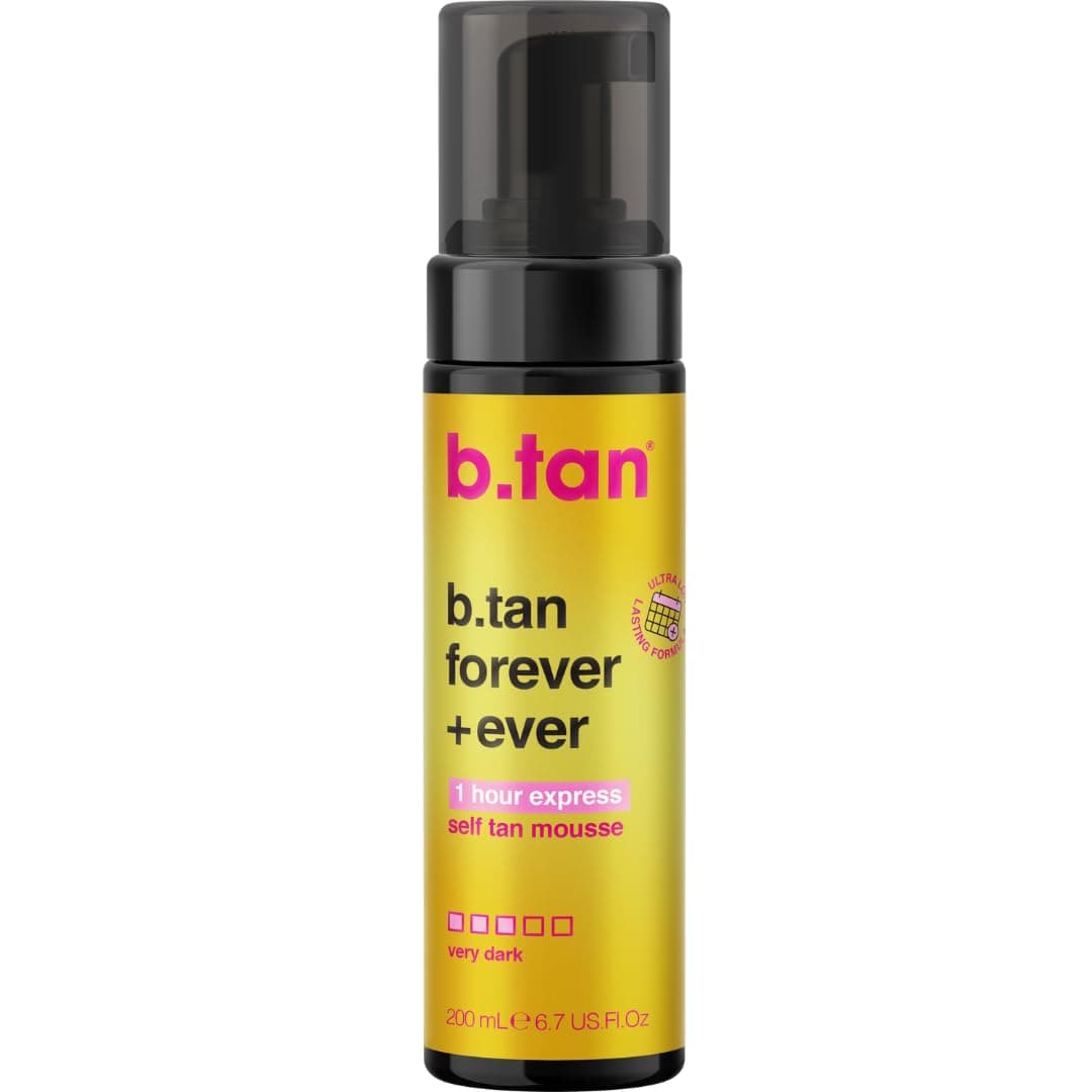 Self Tan Mousse - b.tan Forever & Ever - Ultra Long Lasting Self Tanner, Lasts Up to 11 Days, 6.7 floz