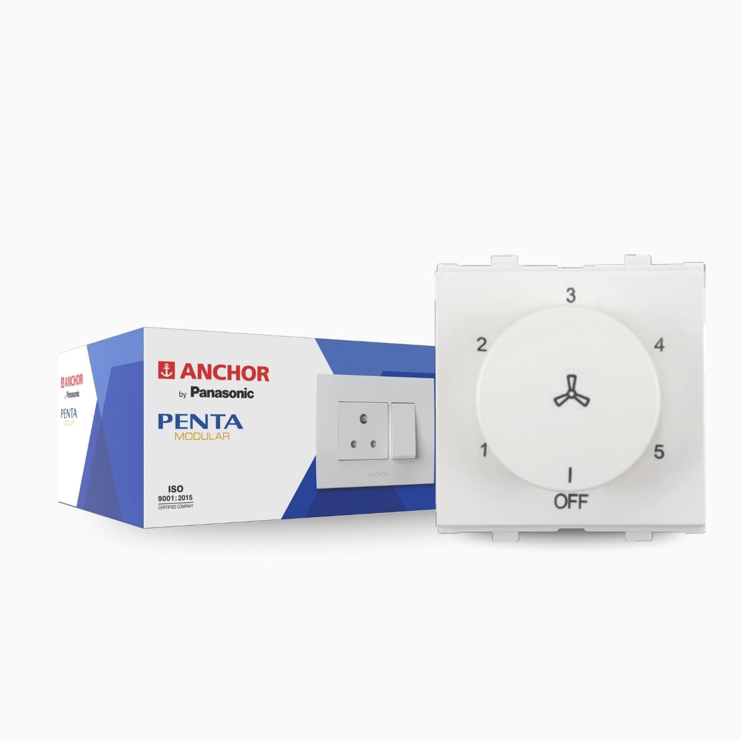 Anchor by Panasonic 65302 Penta Modular 2M 100 W Polycarbonate Dura Step Regulator (White)